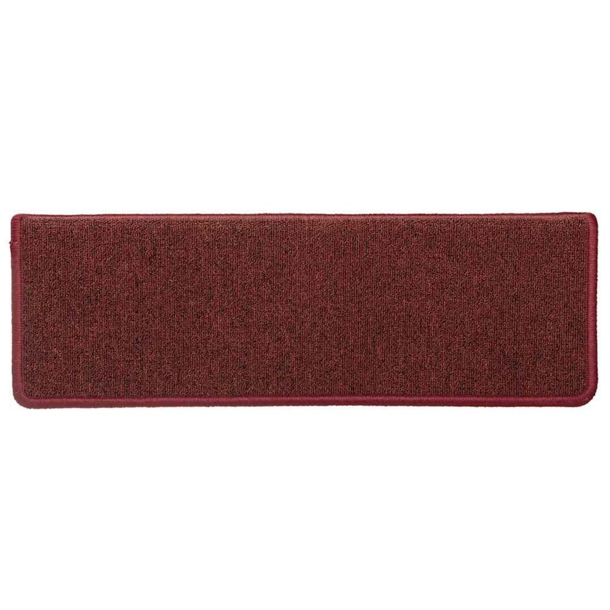 VIDAXL Tapis d'escalier 30 pcs 65x21x4 cm rouge mat
