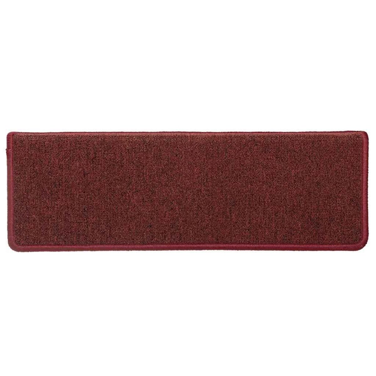 VIDAXL Tapis d'escalier 30 pcs 65x21x4 cm rouge mat