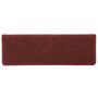 Voir la diapositive 4 : VIDAXL Tapis d'escalier 30 pcs 65x21x4 cm rouge mat