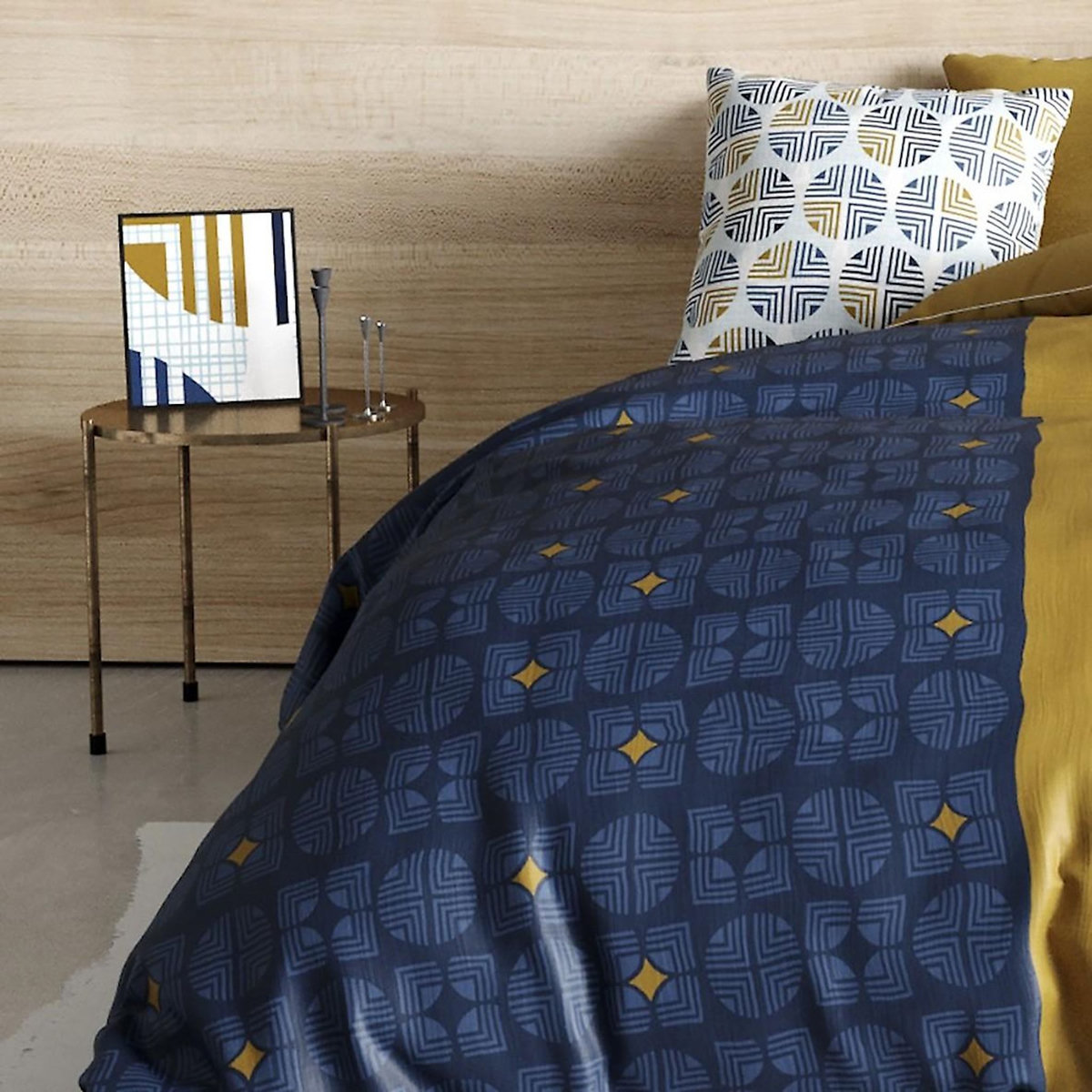 ATELIER DU COTON Parure housse de couette 3pcs 100% coton 57fils -sirius