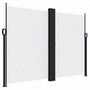 Voir la diapositive 2 : VIDAXL Auvent lateral retractable blanc 180x600 cm