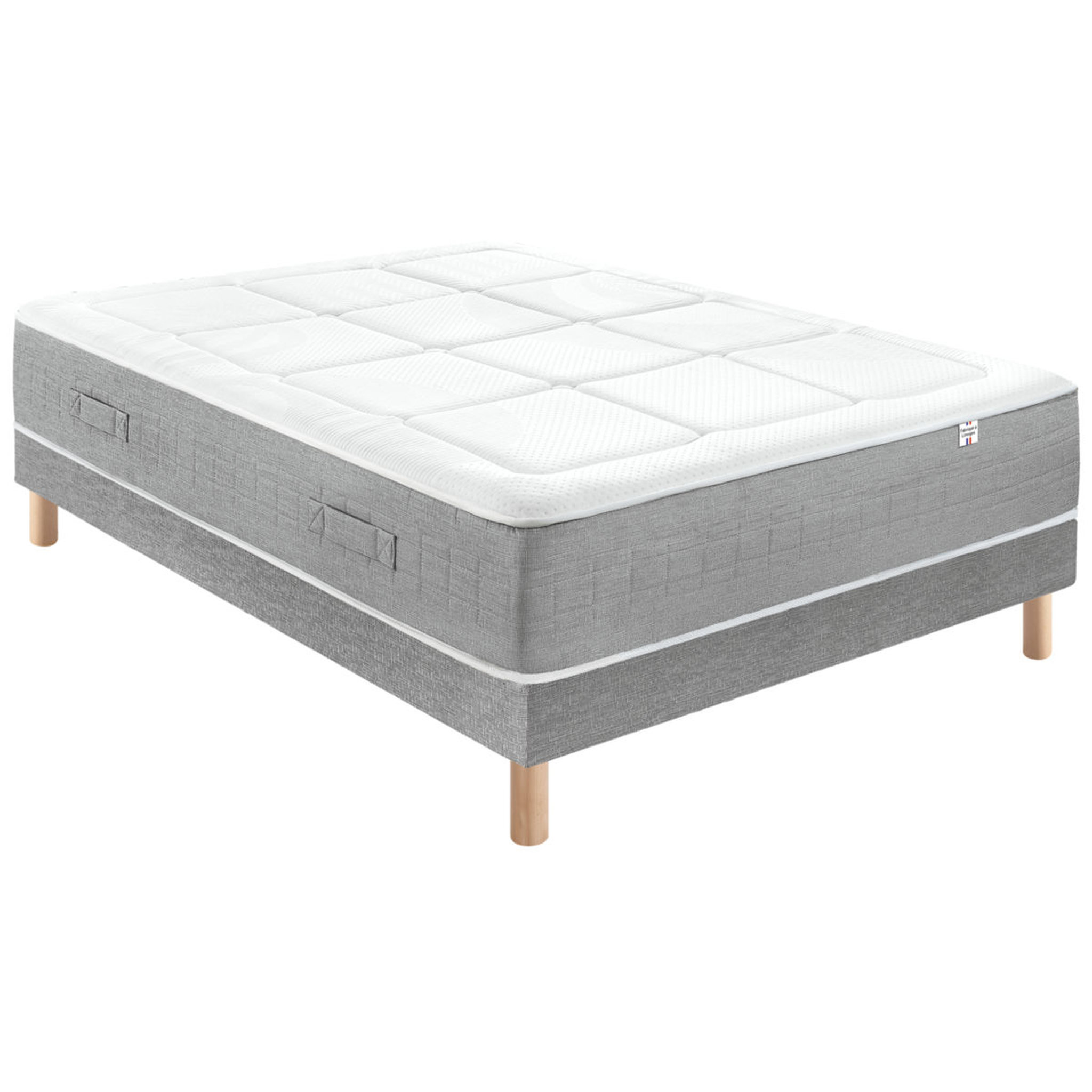 Voir la diapositive 4 : Matelas mémoire de forme et ressorts ensachés 80x190 cm RAMATUELLLE