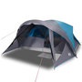Voir la diapositive 4 : VIDAXL Tente de cabine familiale 6 personnes bleu impermeable