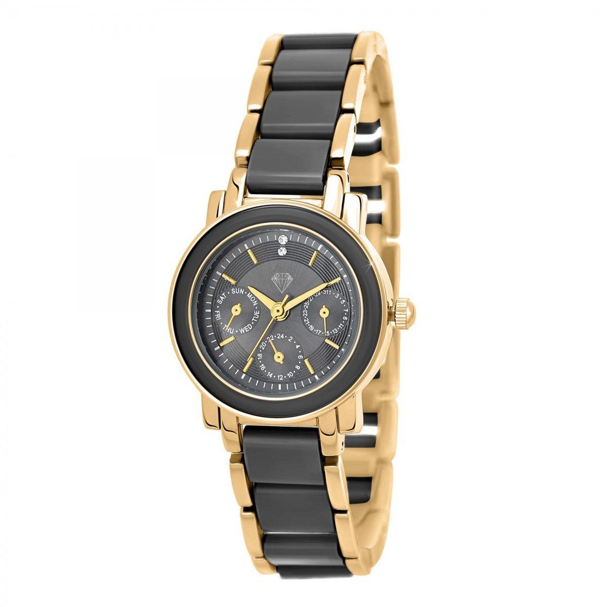 Voir la diapositive 1 : SC CRYSTAL Montre Lila SC Crystal ornée de 2 Cristaux Scintillants