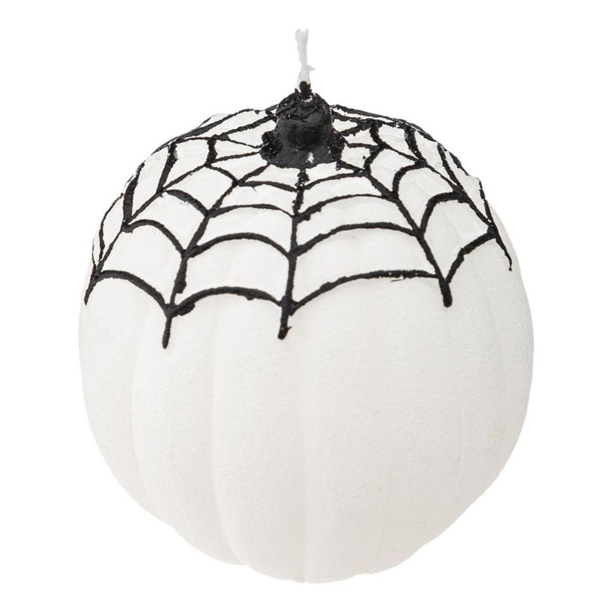 COMPTOIR DE LA BOUGIE Bougie déco  toile d'araignée  6cm blanc & noir