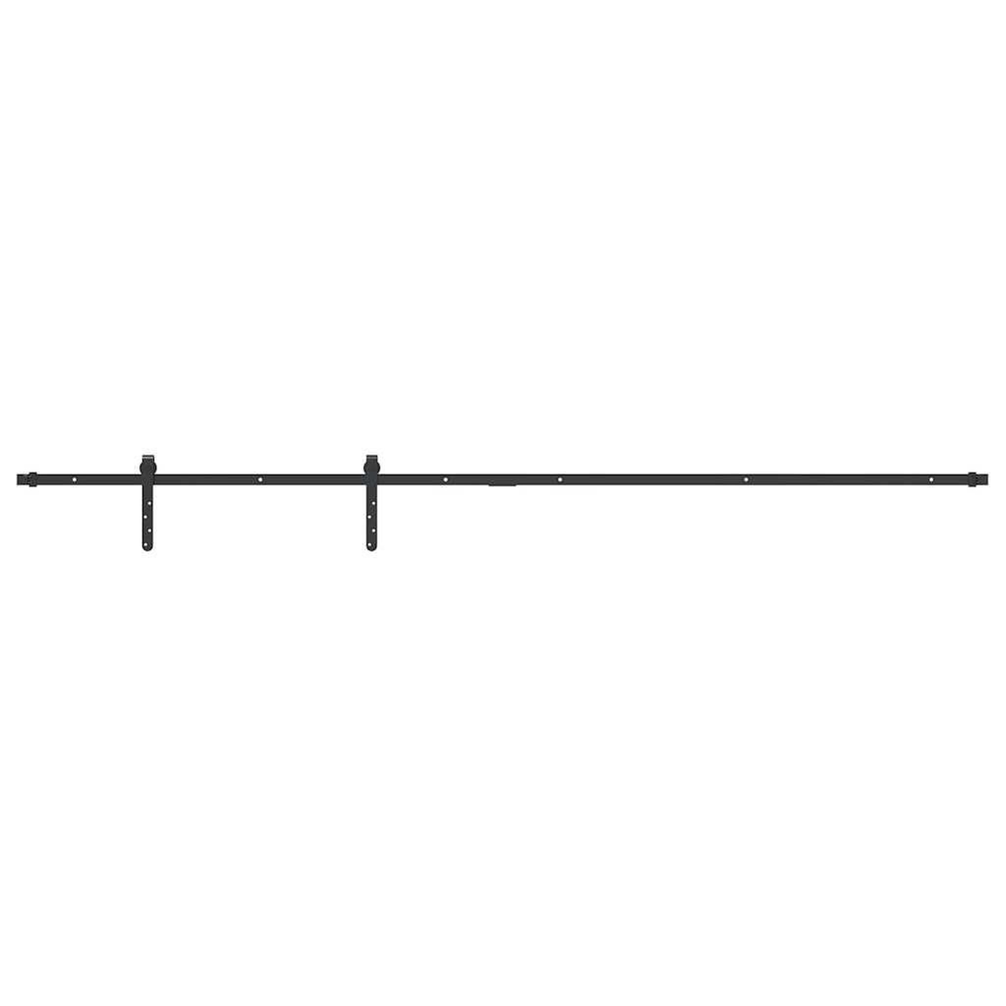 Voir la diapositive 2 : VIDAXL Kit de porte d'armoire coulissante 213 cm acier au carbone