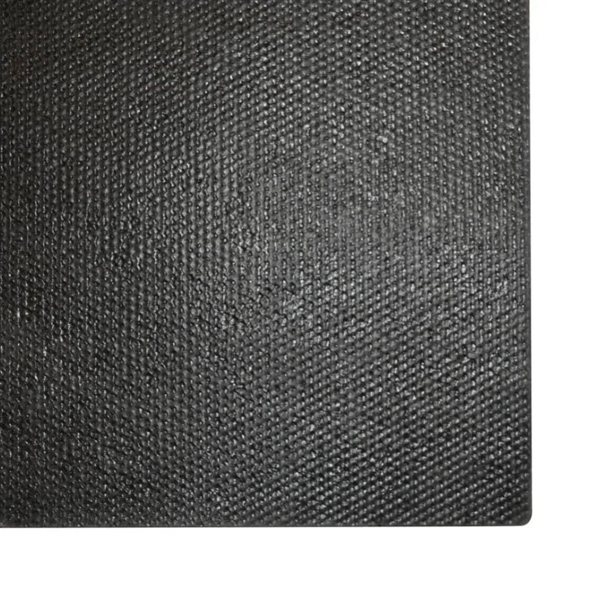 VIDAXL Tapis de porte noir 100x300 cm fibre de coco touffete