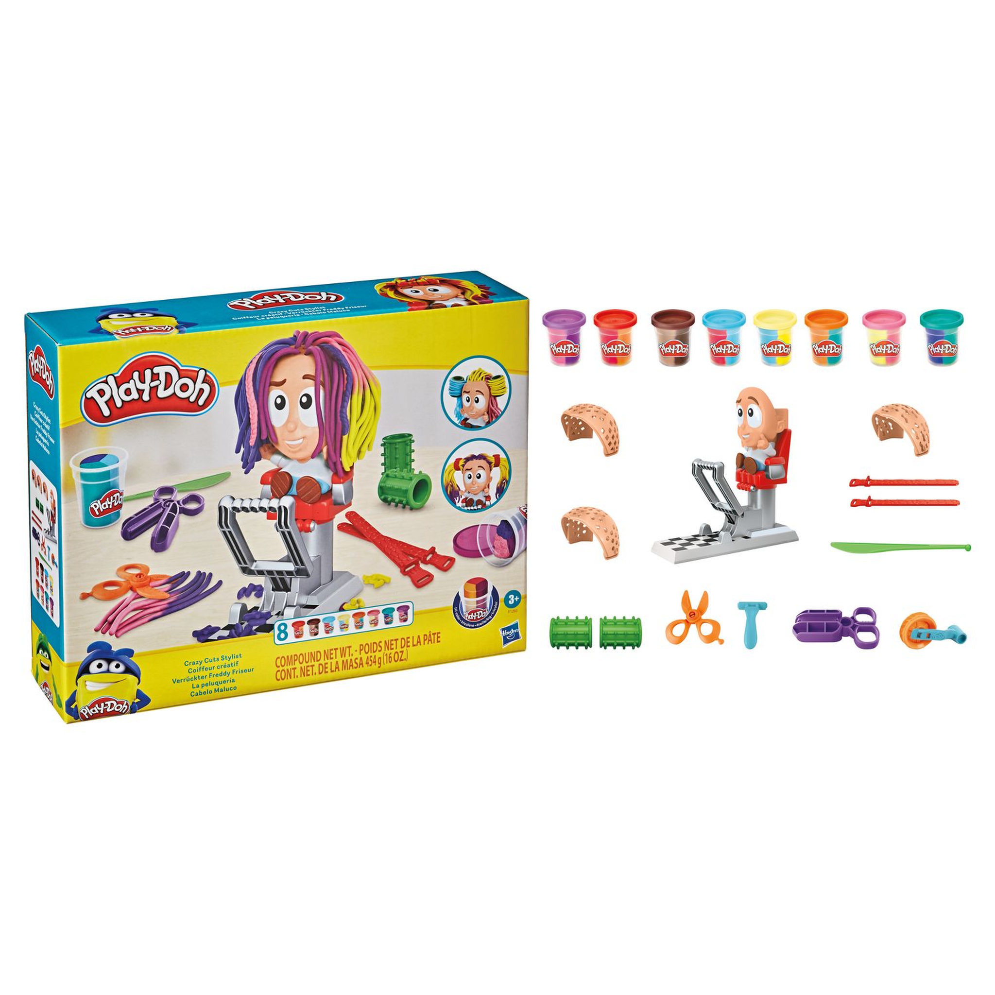 Voir la diapositive 3 : HASBRO Play-Doh - Le coiffeur Pate à modeler 