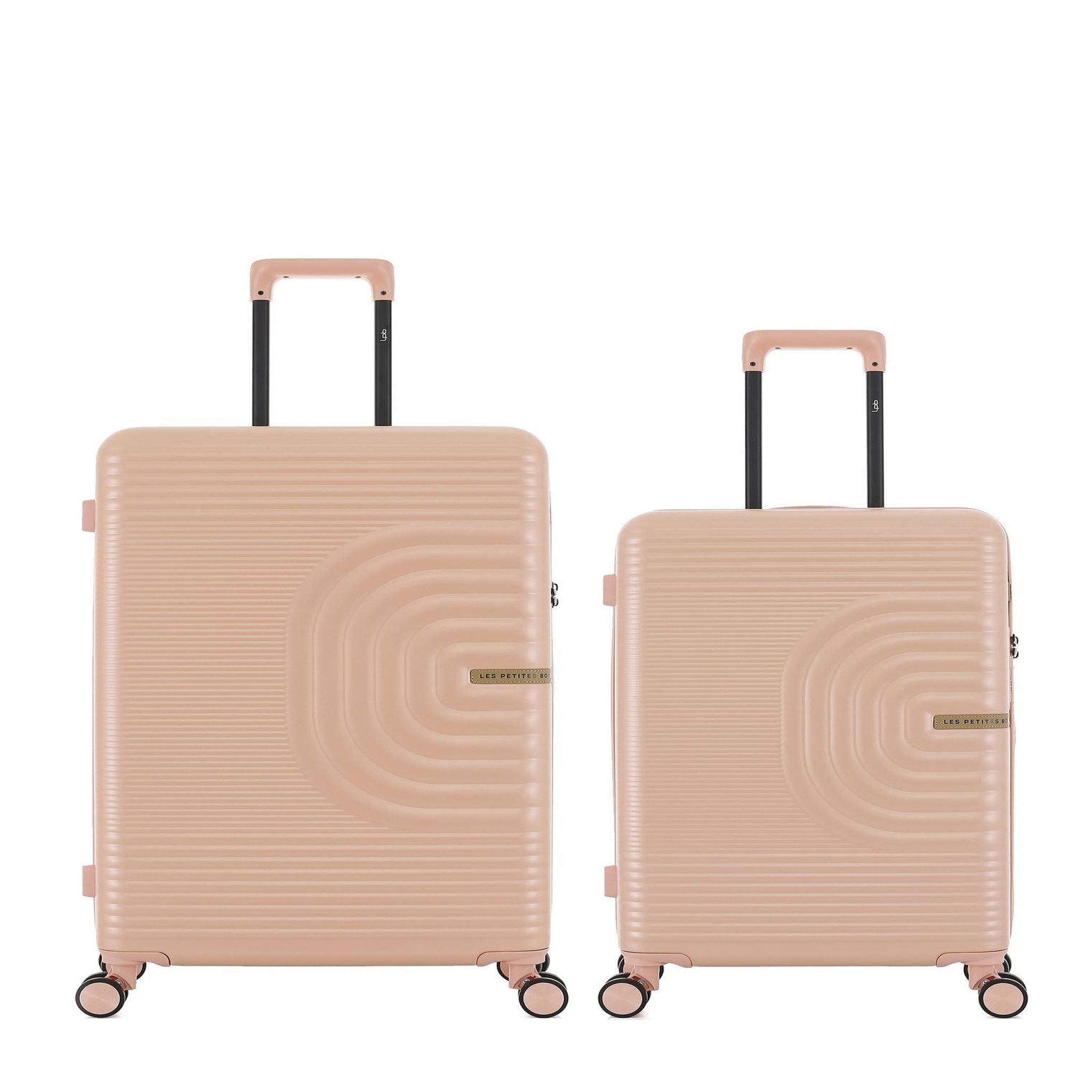 LES P'TITES BOMBES LPB Lot de 2 Valises Rigides Grand Format et Taille Moyenne CELIA