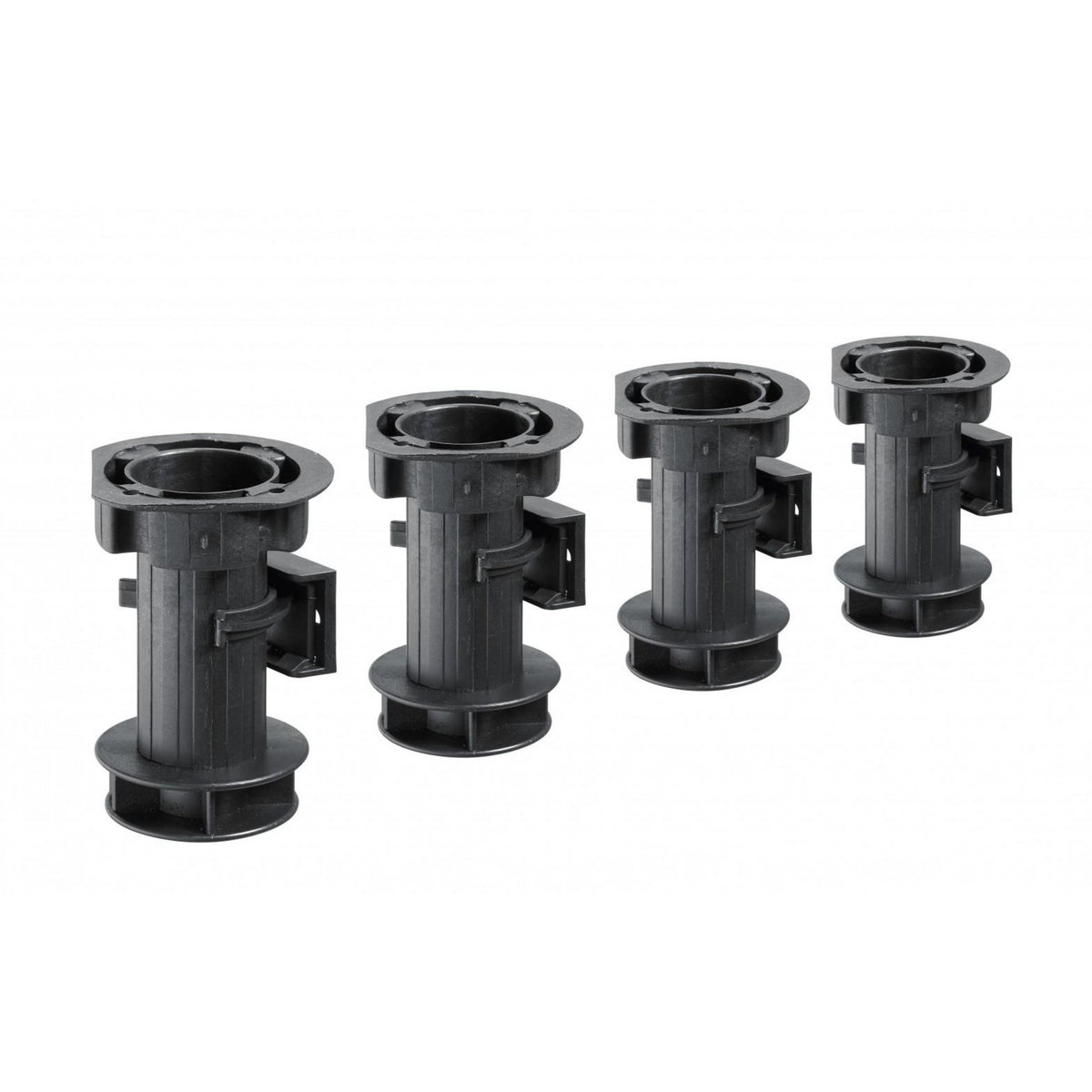 CENTRALE BRICO Lot de 4 pieds plastique à visser H.100