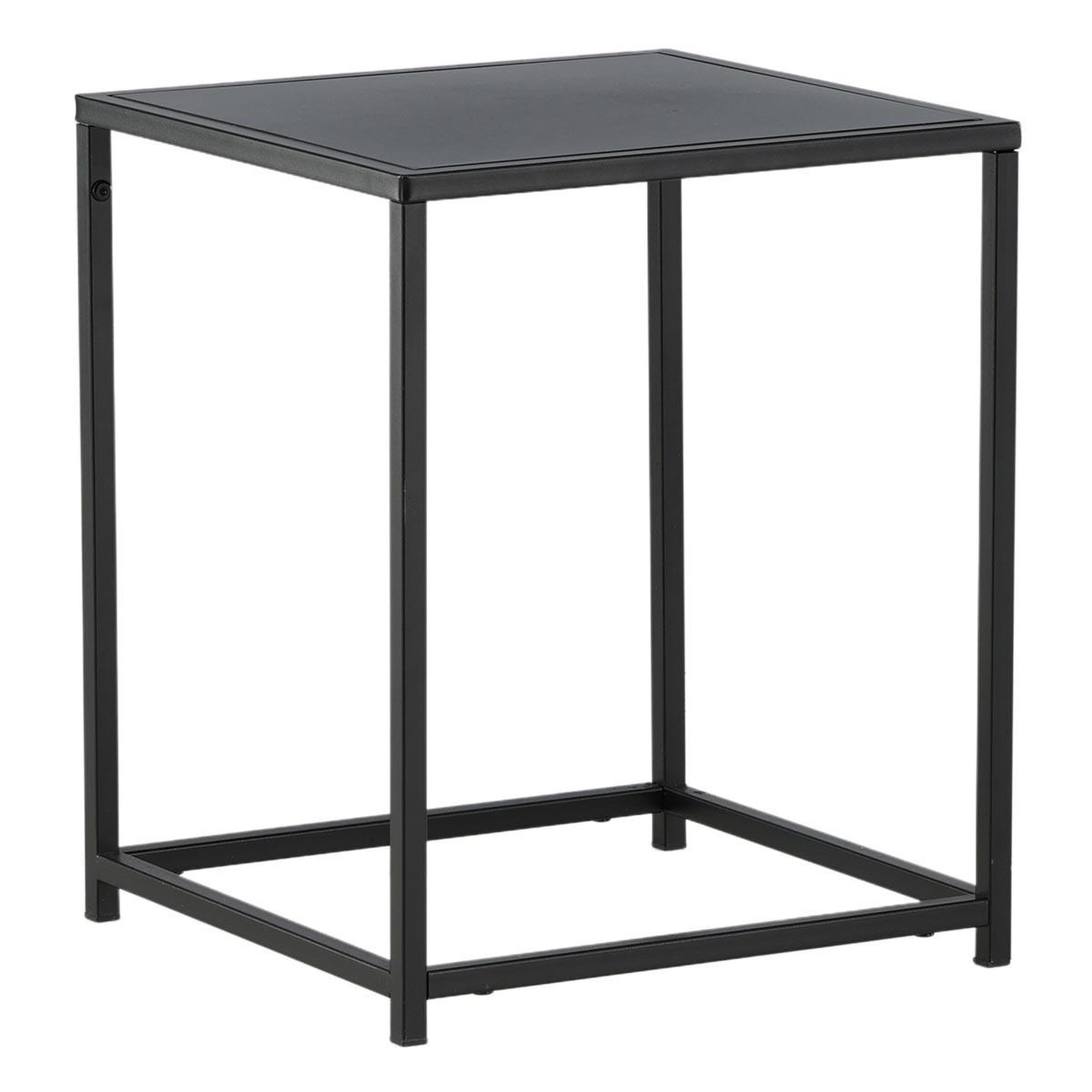 Voir la diapositive 2 : Paris Prix Table d'appoint en métal  staal  45cm noir