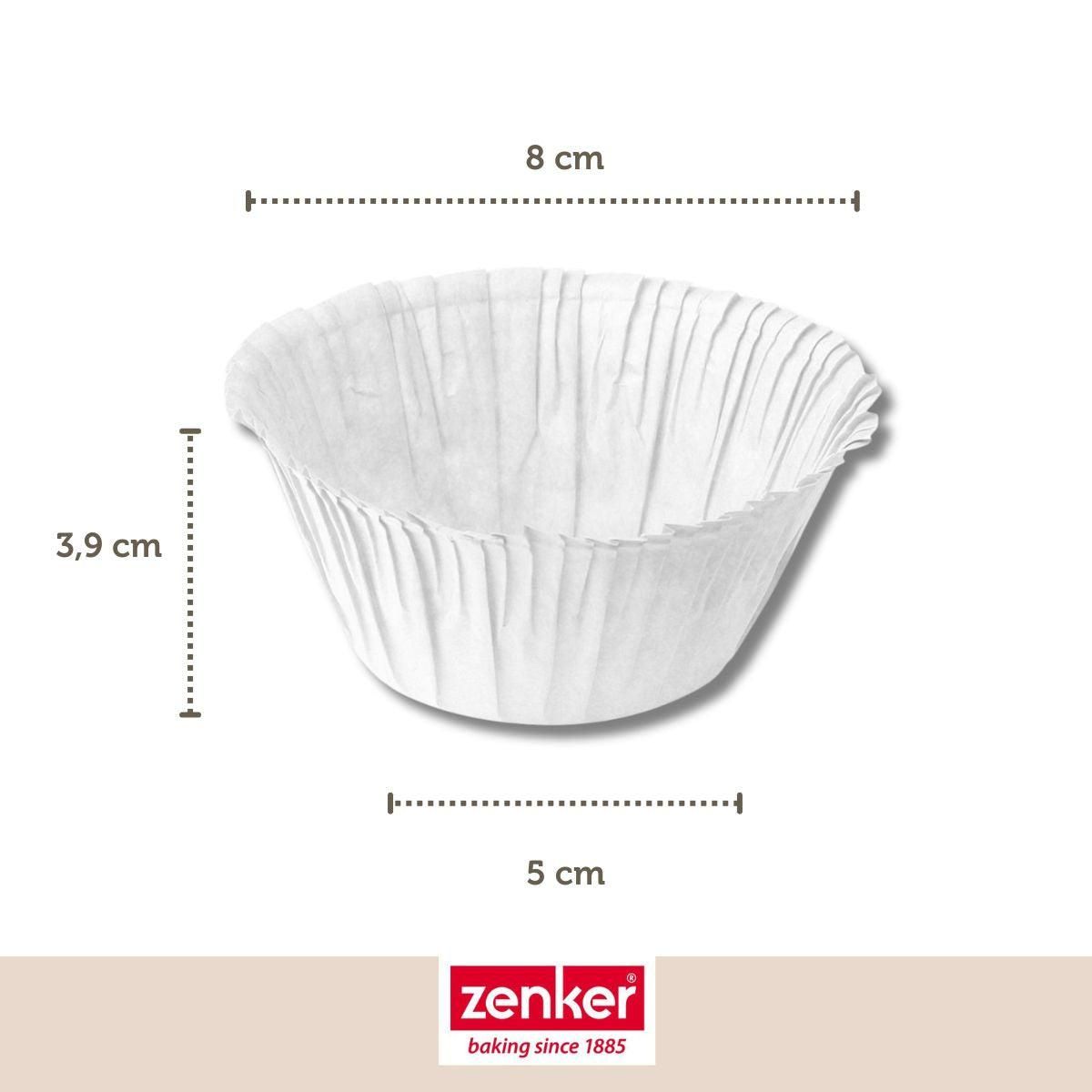 ZENKER Set pâtisserie avec 30 moules à muffins en papier, 2 bols à mixer, verre mesureur et spatule Zenker