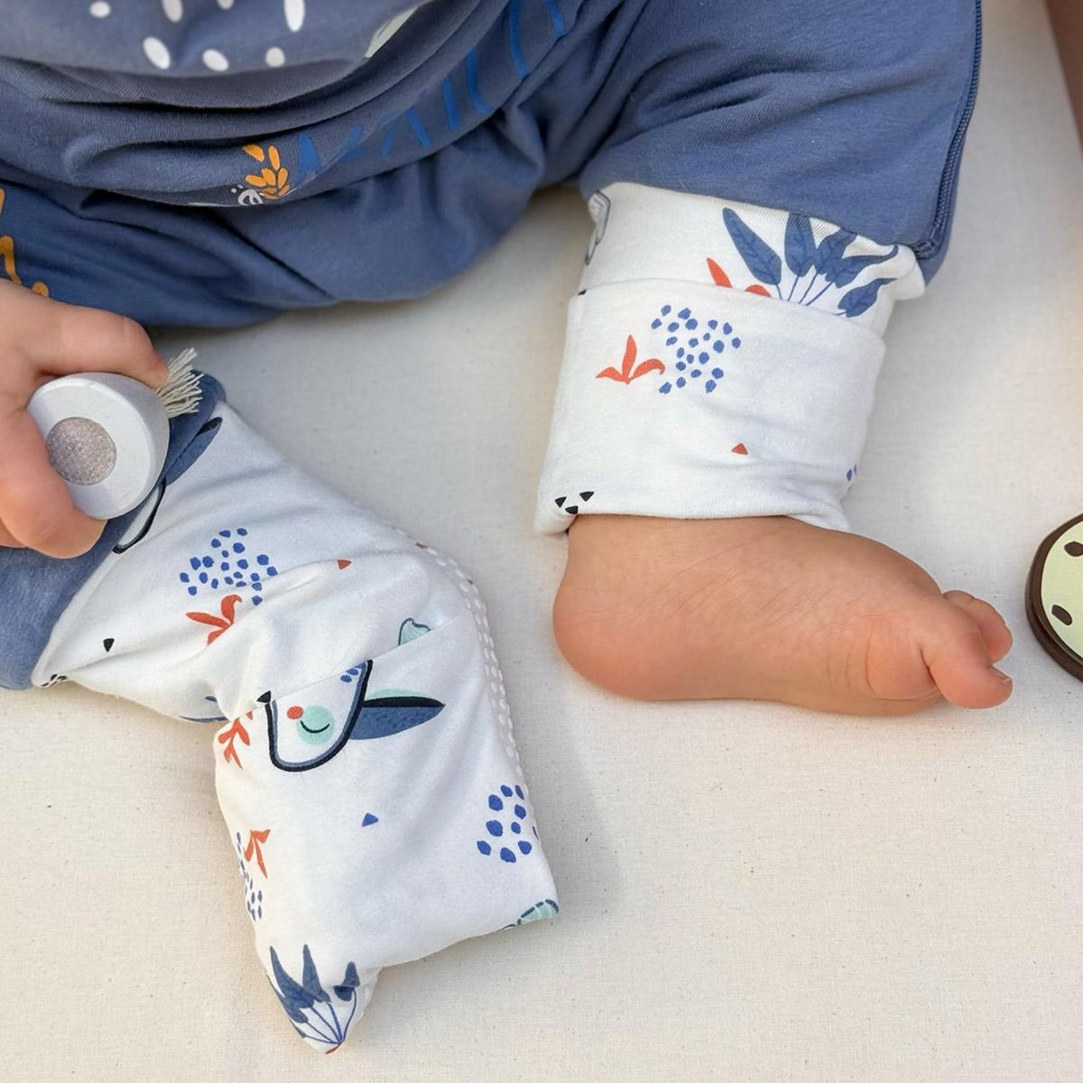 Petit Béguin Turbulette d'été avec pieds retroussables Mexico