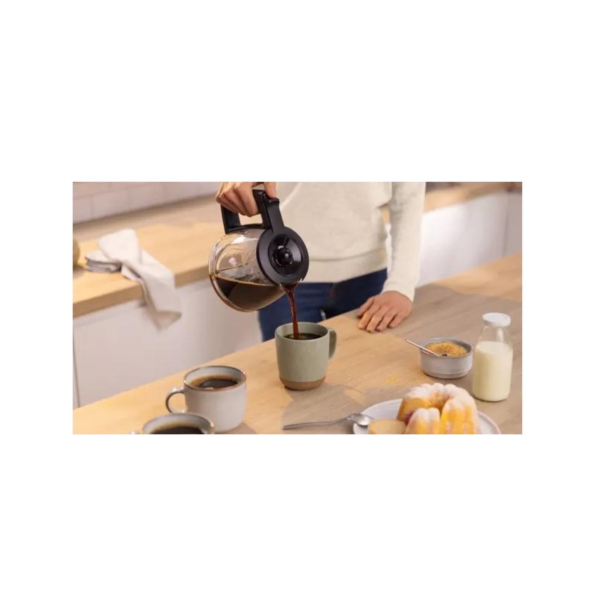 Voir la diapositive 4 : BOSCH Cafetière filtre 1.25 noir - TKA3M133