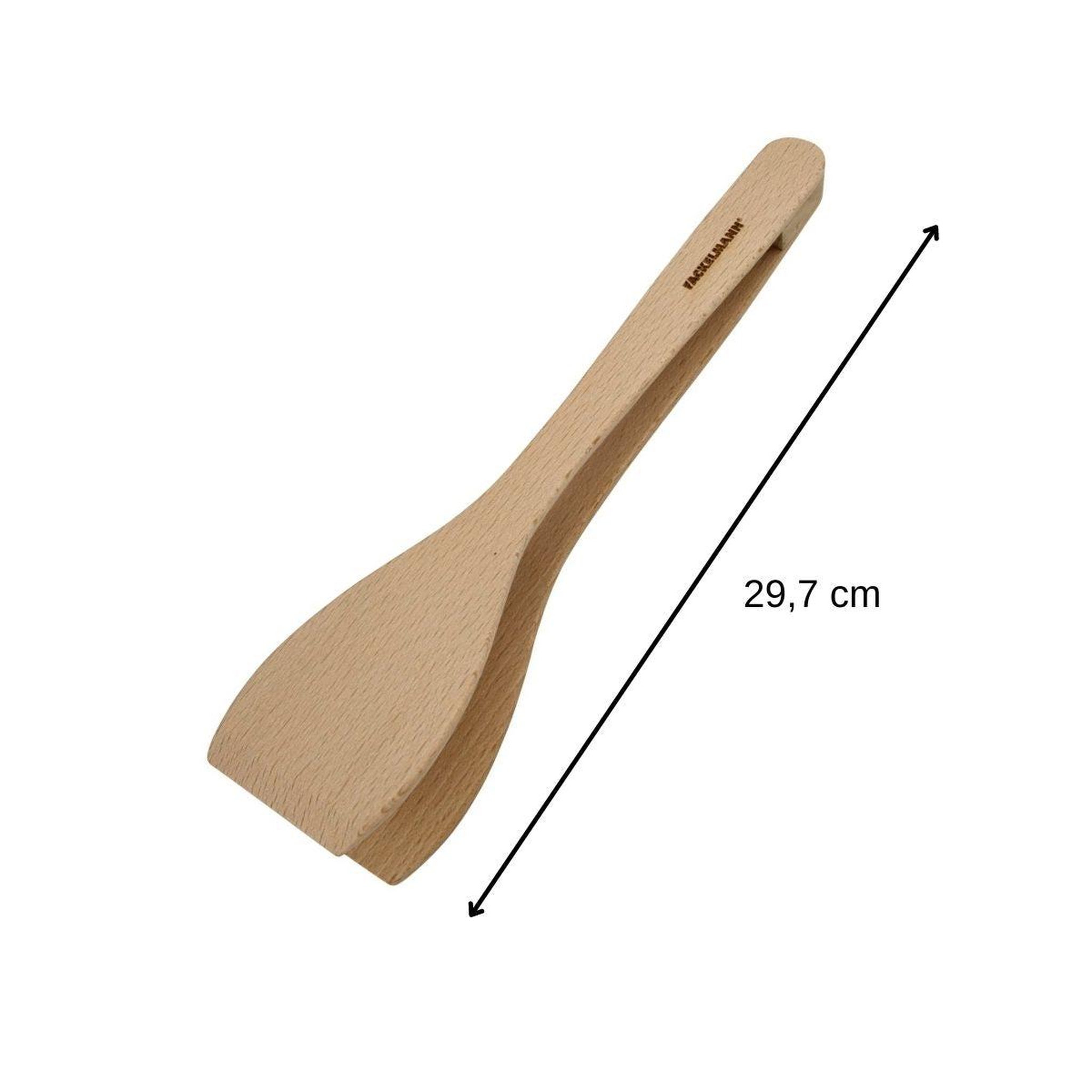 Voir la diapositive 3 : Fackelmann Pince de cuisine en bois fsc 29,7 cm fackelmann