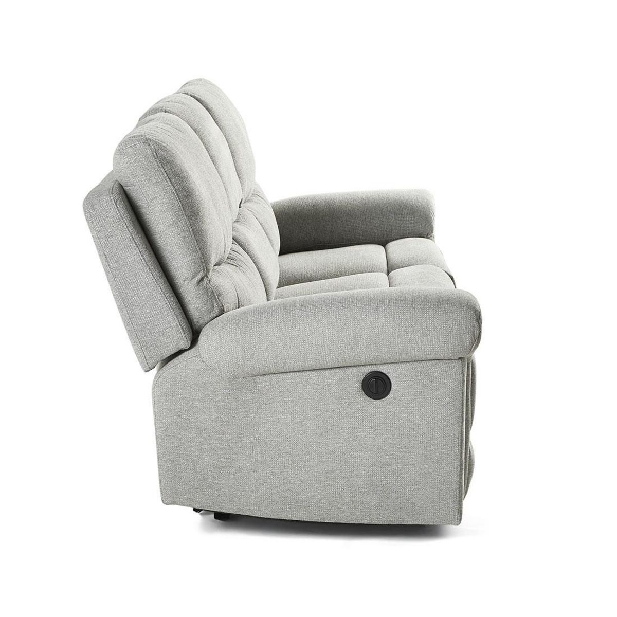 BEST MOBILIER Jasmin - canapé relax électrique 2 et 3 places - en tissu