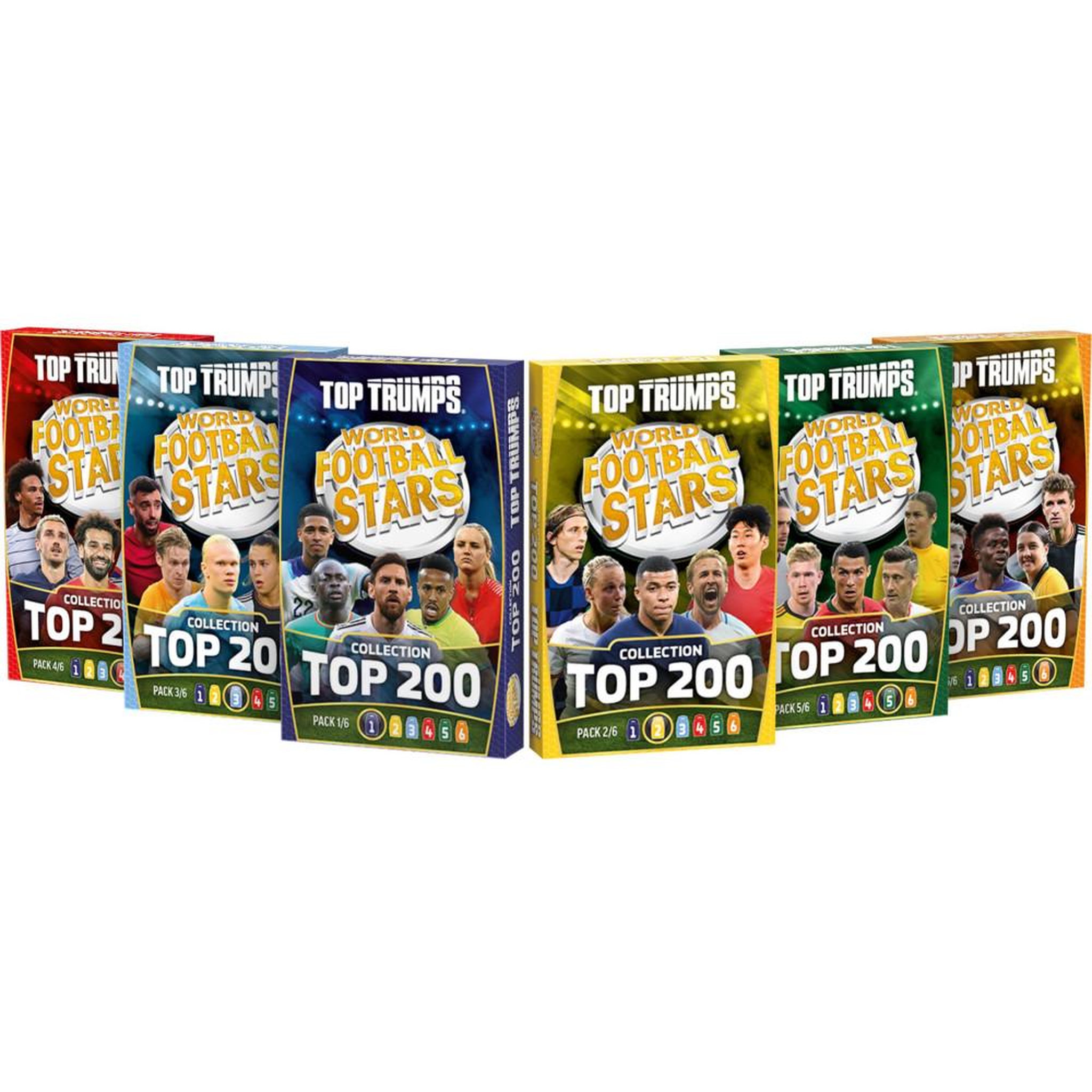 Voir la diapositive 2 : Winning Moves Top Trumps World Football Stars TOP 200 - Pack collector - Jeu de société - WINNING MOVES - 1 joueur ou plus - Des 6 ans