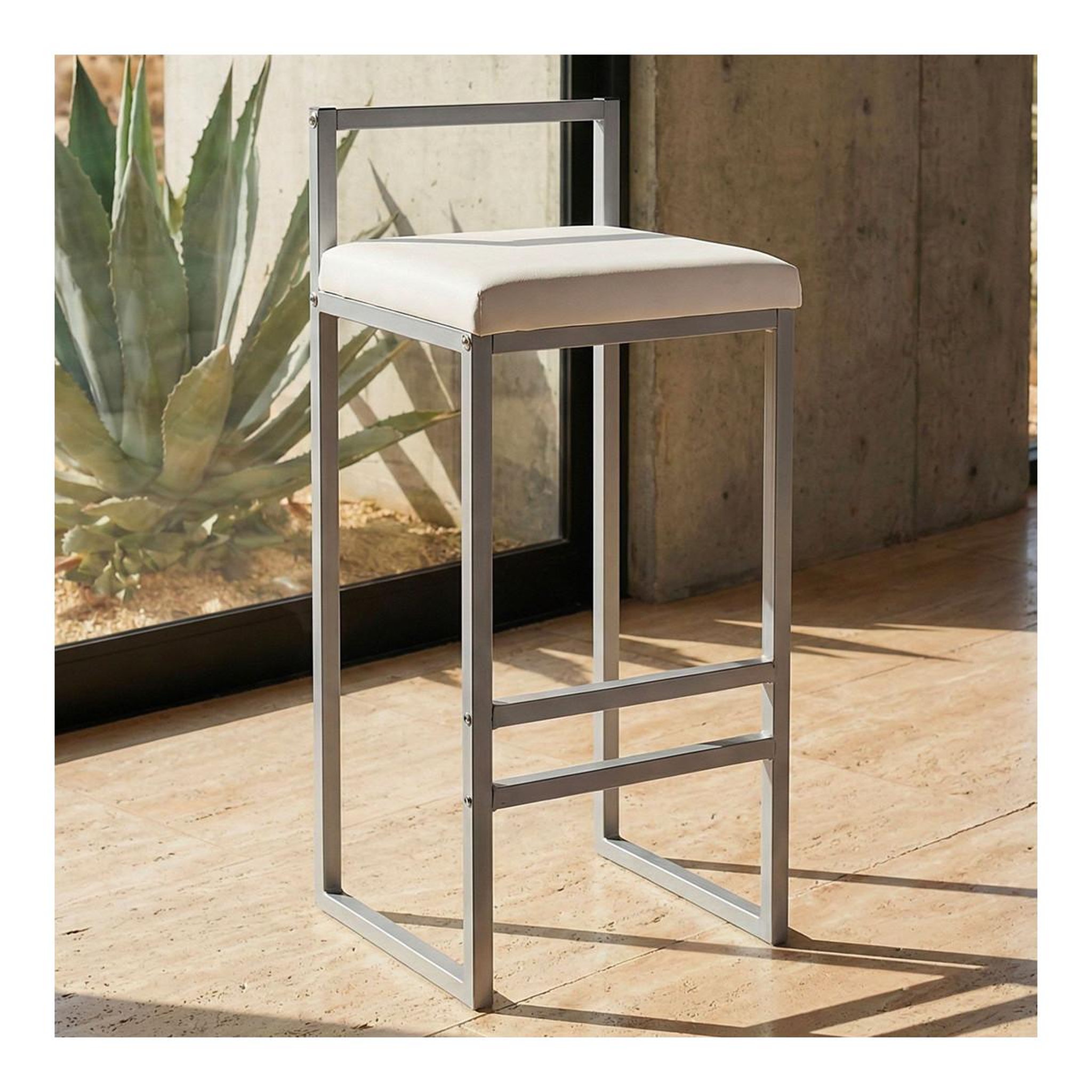Voir la diapositive 6 : Paris Prix Tabouret de bar design  dakota  80cm blanc