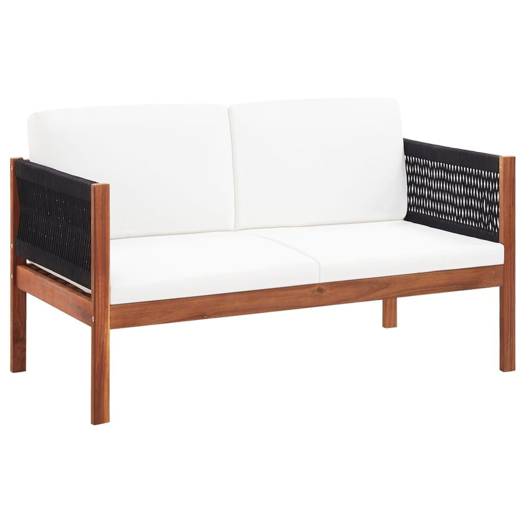 VIDAXL Canape de jardin a 2 places Bois d'acacia massif