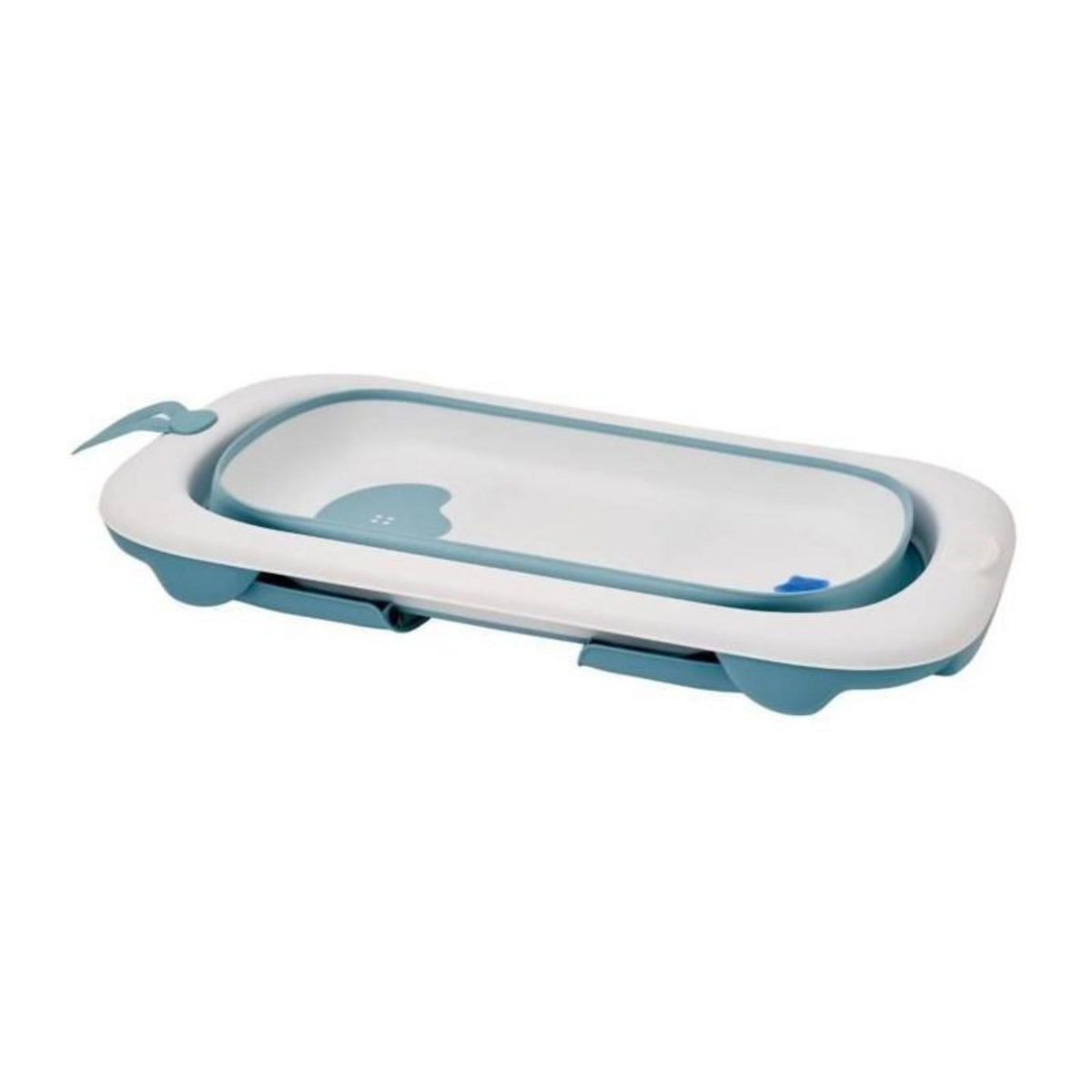THERMOBABY Baignoire pliable - THERMOBABY - BALNÉA - Compact - Bouchon de vidange - Jusqu'a 18 mois - Bleu
