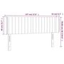 Voir la diapositive 6 : VIDAXL Tete de lit a LED Bleu 147x16x78/88 cm Tissu