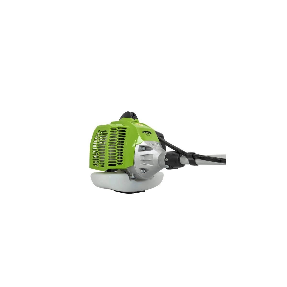 VITO Garden Débroussailleuse Thermique 52 Cm3 Moteur 2T 1,9 CV Harnais + Lame 3 dents Ø 25.5 cm VITO