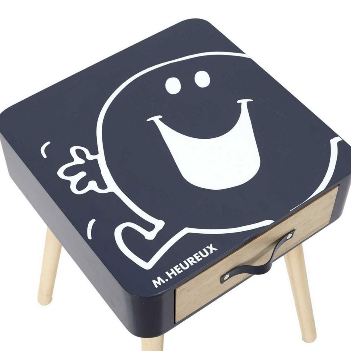 The Home Deco Factory Table de chevet 1 tiroir Monsieur Heureux
