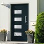 Voir la diapositive 1 : VIDAXL Porte d'entree Aluminium et PVC Anthracite 110x210 cm