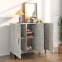 Voir la diapositive 3 : VIDAXL Buffet gris béton 90x34x80 cm bois d ingénierie