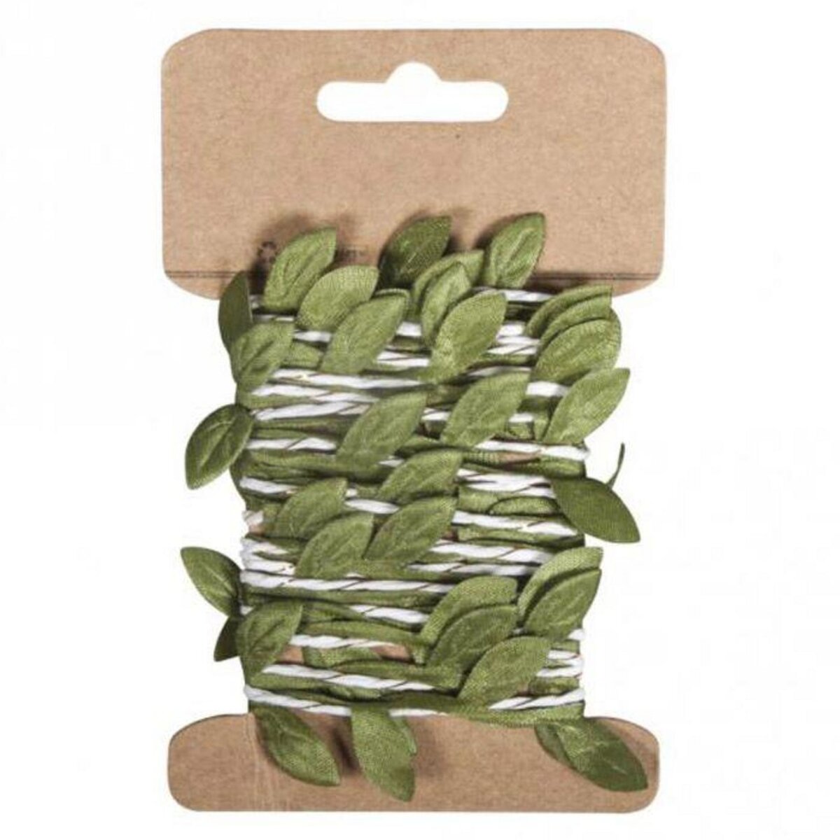 Rayher Guirlande de feuilles vertes en papier 2 m
