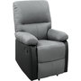 Voir la diapositive 1 : Habitat et Jardin Fauteuil relax  Lincoln  - 90 x 89 x 103 cm - Noir/Gris foncé