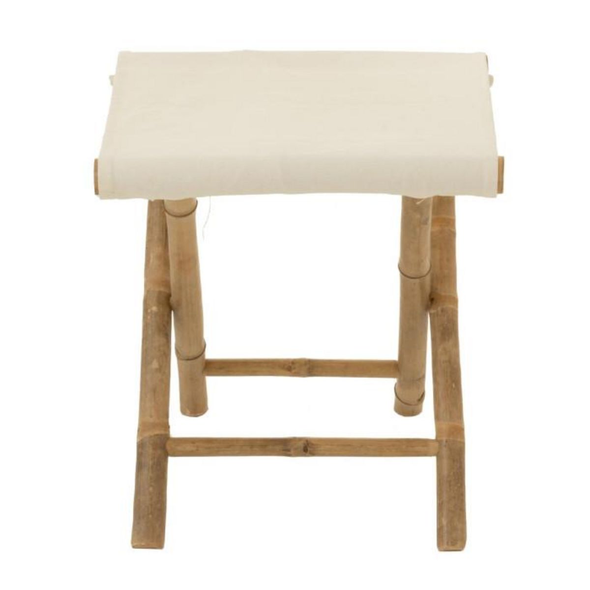Paris Prix Tabouret Pliable Bambou  Stool  42cm Naturel