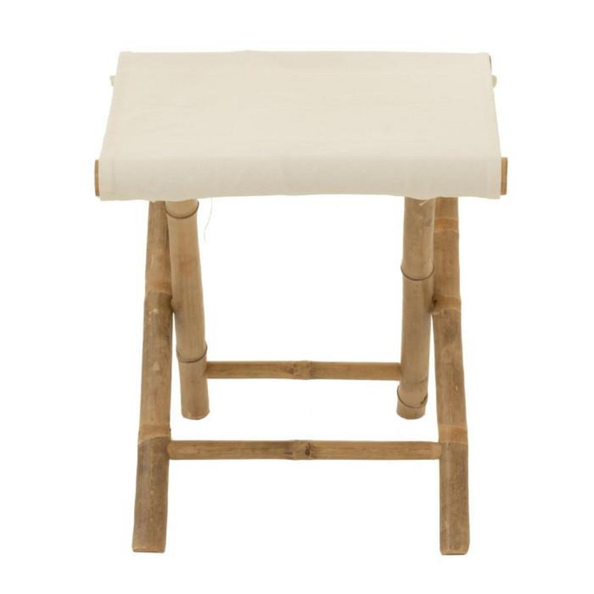 Paris Prix Tabouret Pliable Bambou  Stool  42cm Naturel