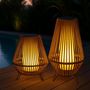 Voir la diapositive 4 : Lumisky Lanterne solaire SALOMEA Beige Rotin 30 x 30 x H 47cm
