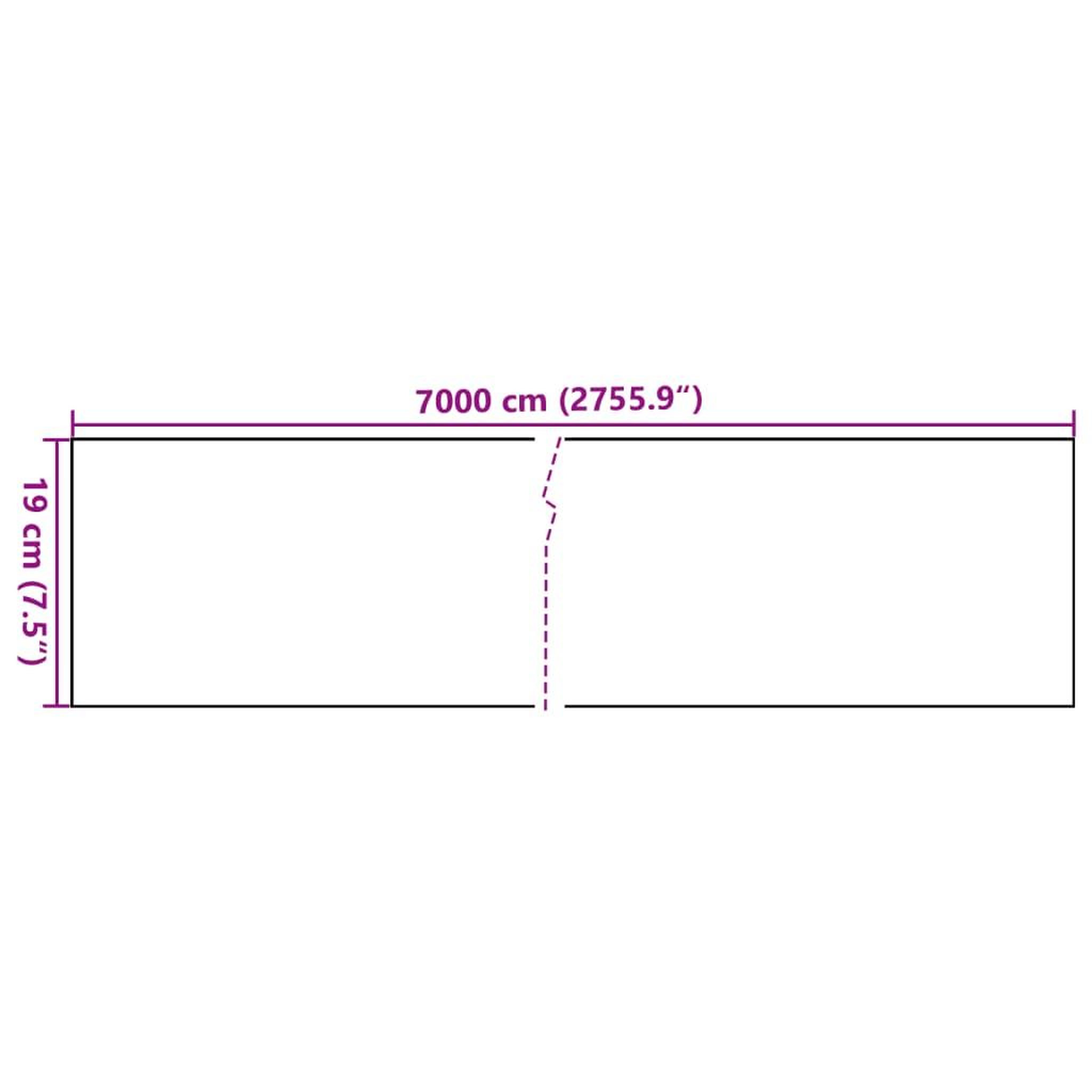 Voir la diapositive 6 : VIDAXL Ecran d'intimite de jardin PVC 70x0,19 m Vert