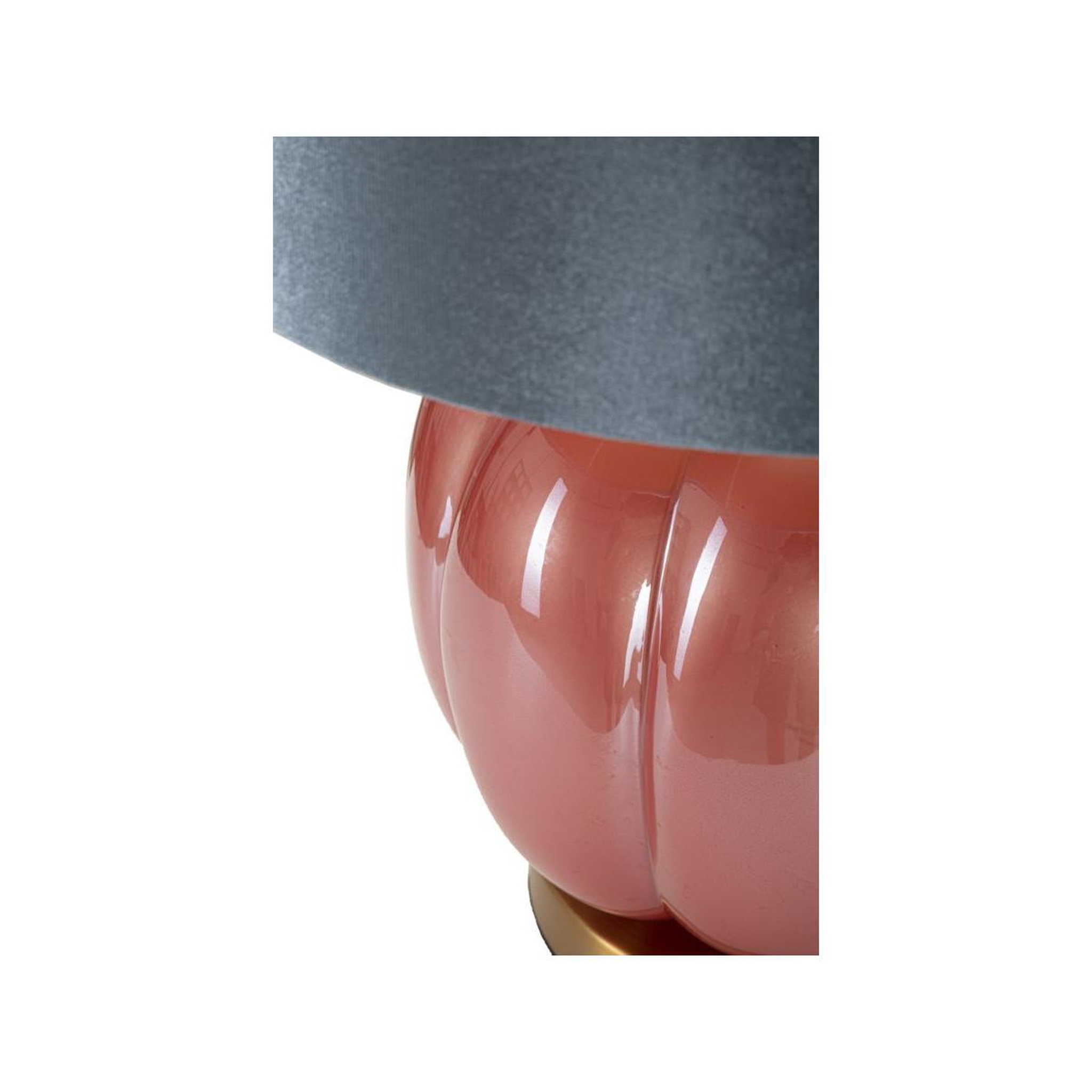 Voir la diapositive 4 : Paris Prix Lampe à poser en verre  helene ball  50cm rouge & bleu