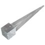Voir la diapositive 3 : VIDAXL Piquets au sol 2 pcs argente 14x14x91 cm acier galvanise