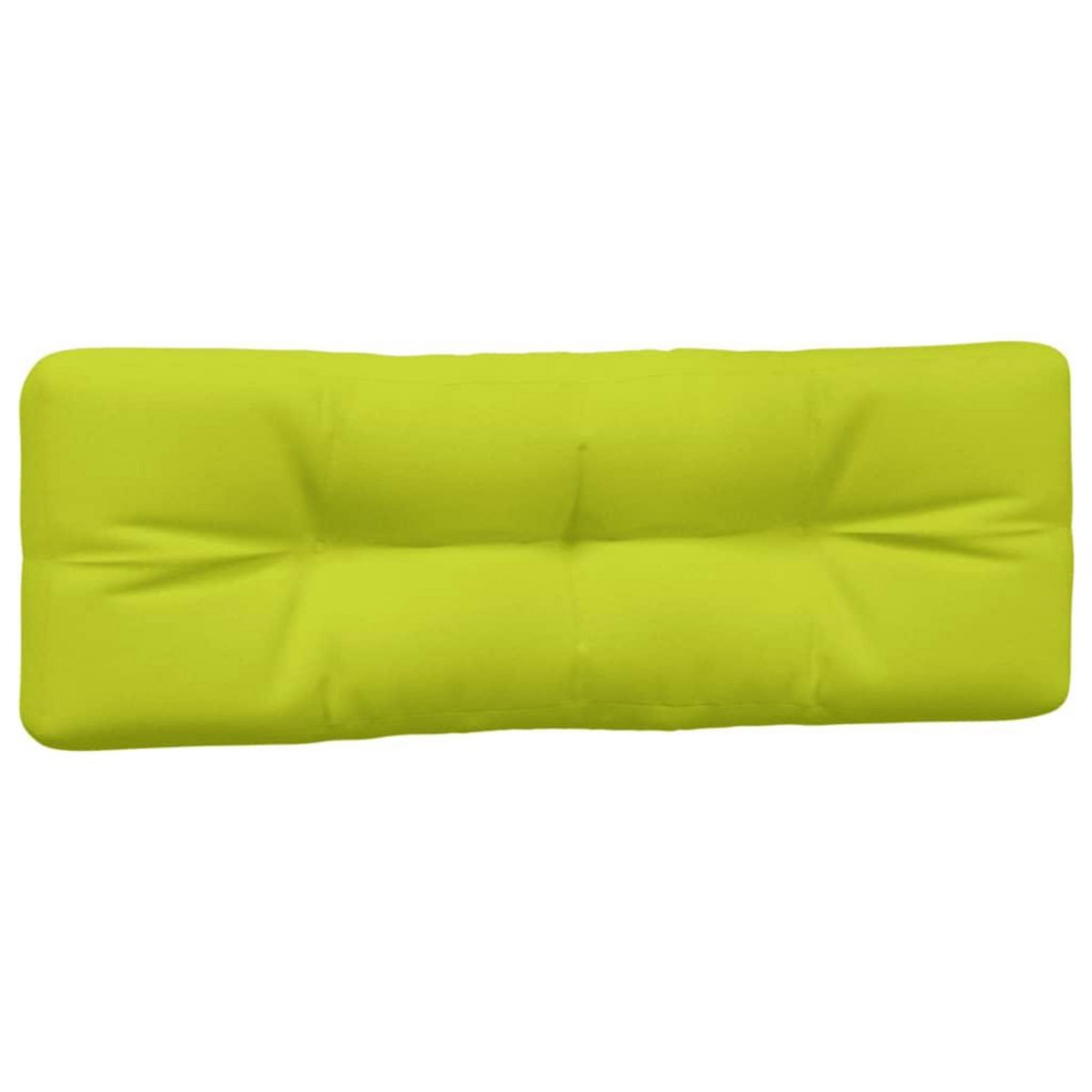 VIDAXL Coussins de palette lot de 2 vert vif tissu