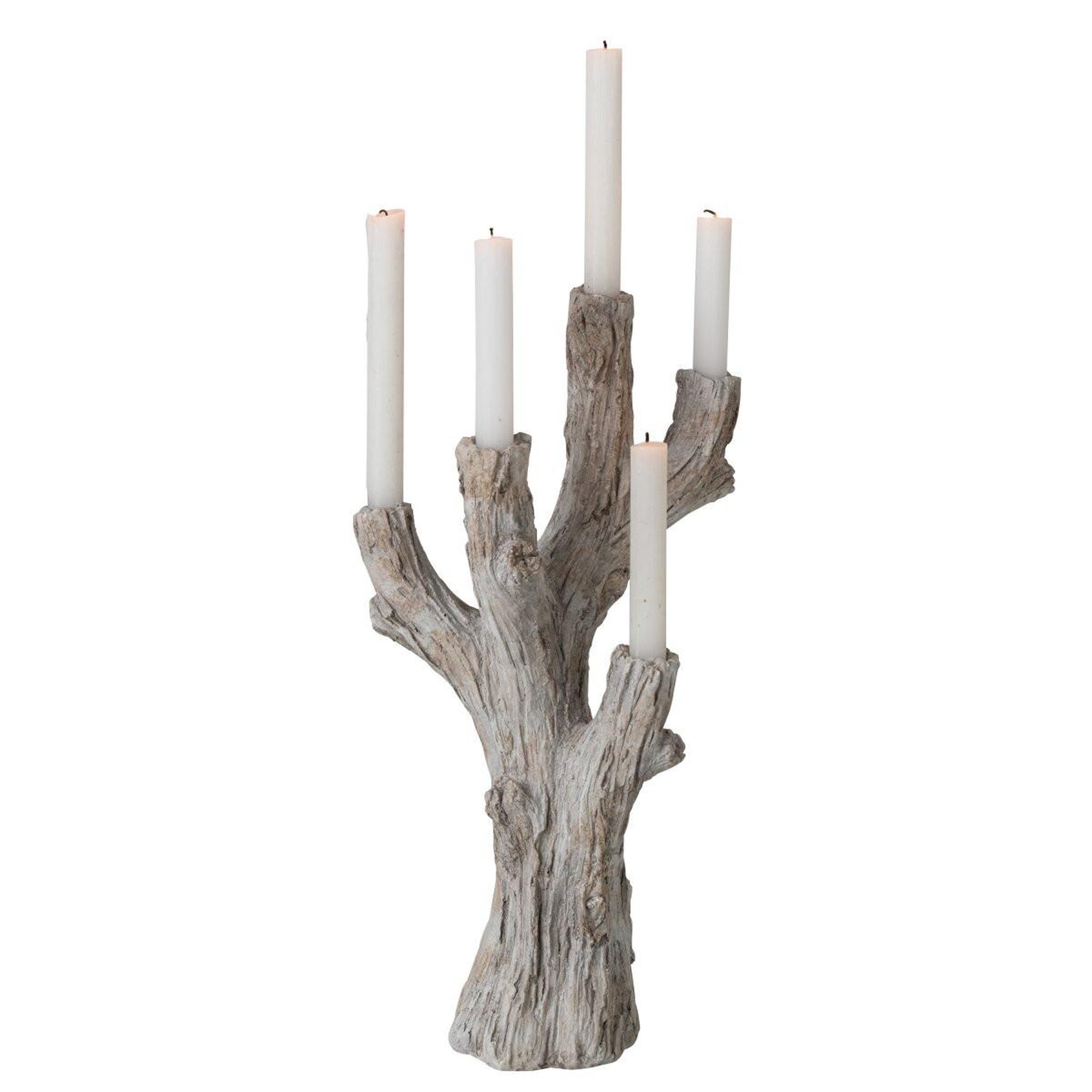 Voir la diapositive 2 : J-LINE Chandelier 5 branches  piet  49cm taupe