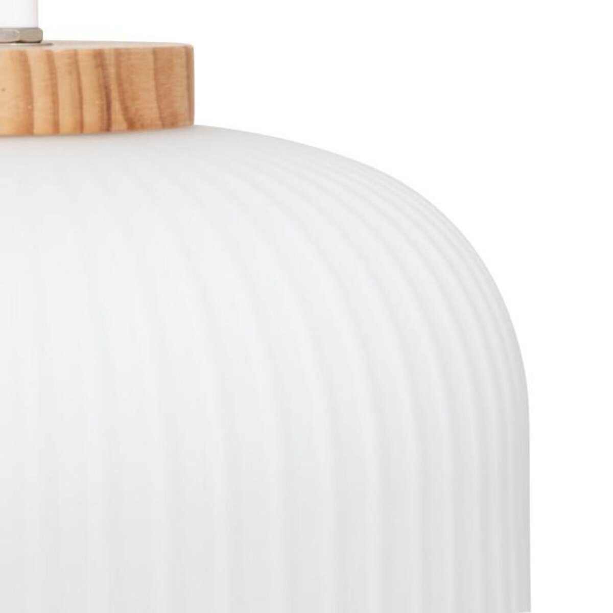 ATMOSPHERA Lampe Suspension en Verre  Travis  25cm Blanc