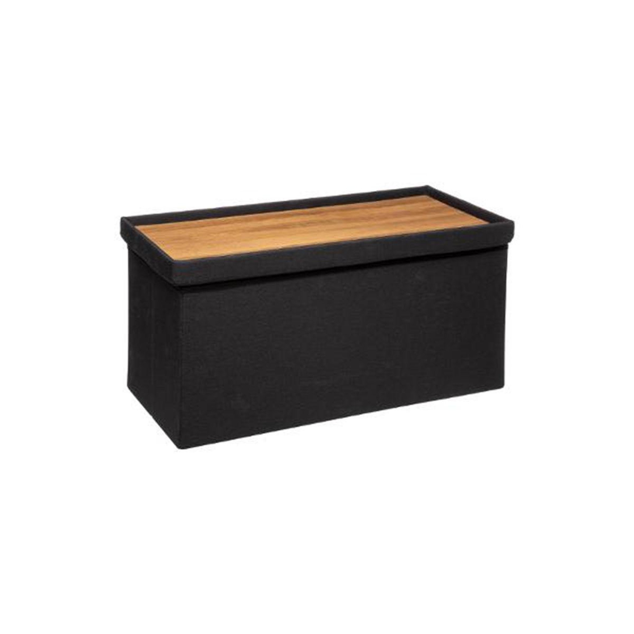 Voir la diapositive 2 : FIVE Pouf & rangement  classy  76cm noir