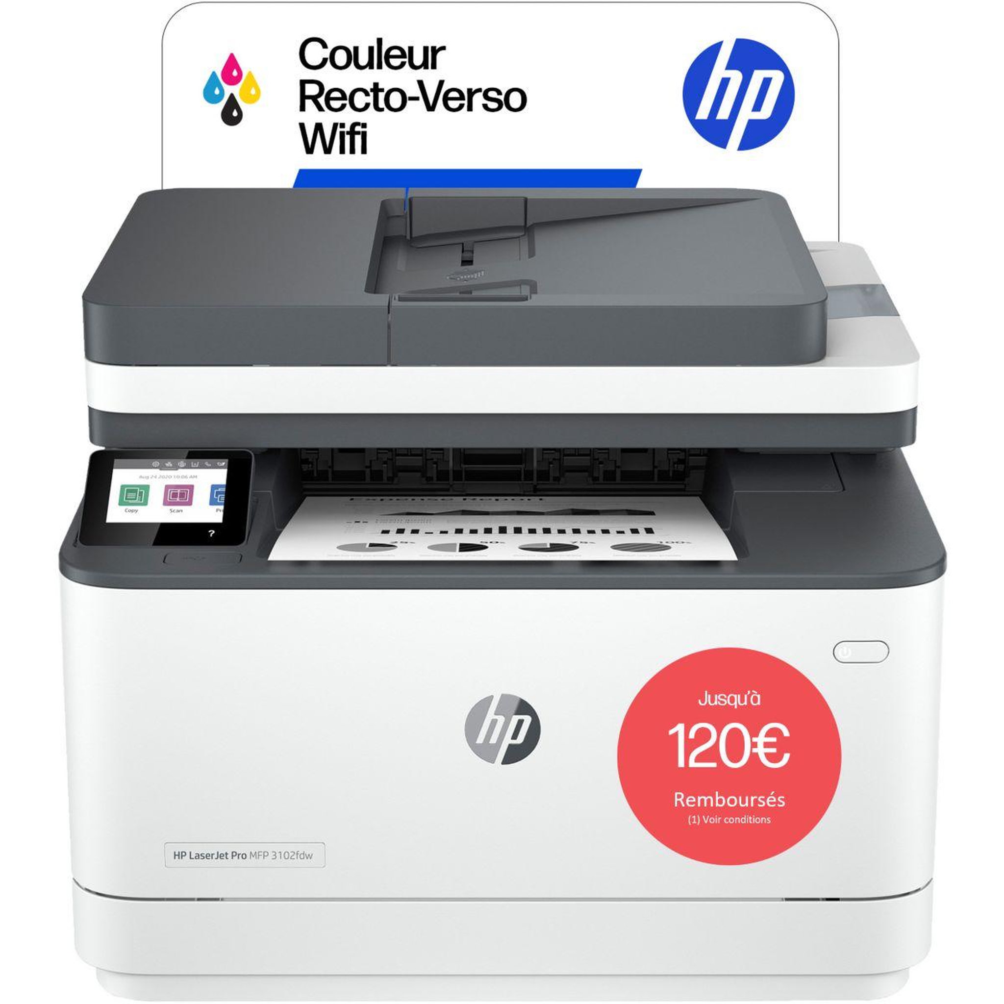 HP Imprimante multifonction MFP 3102fdw