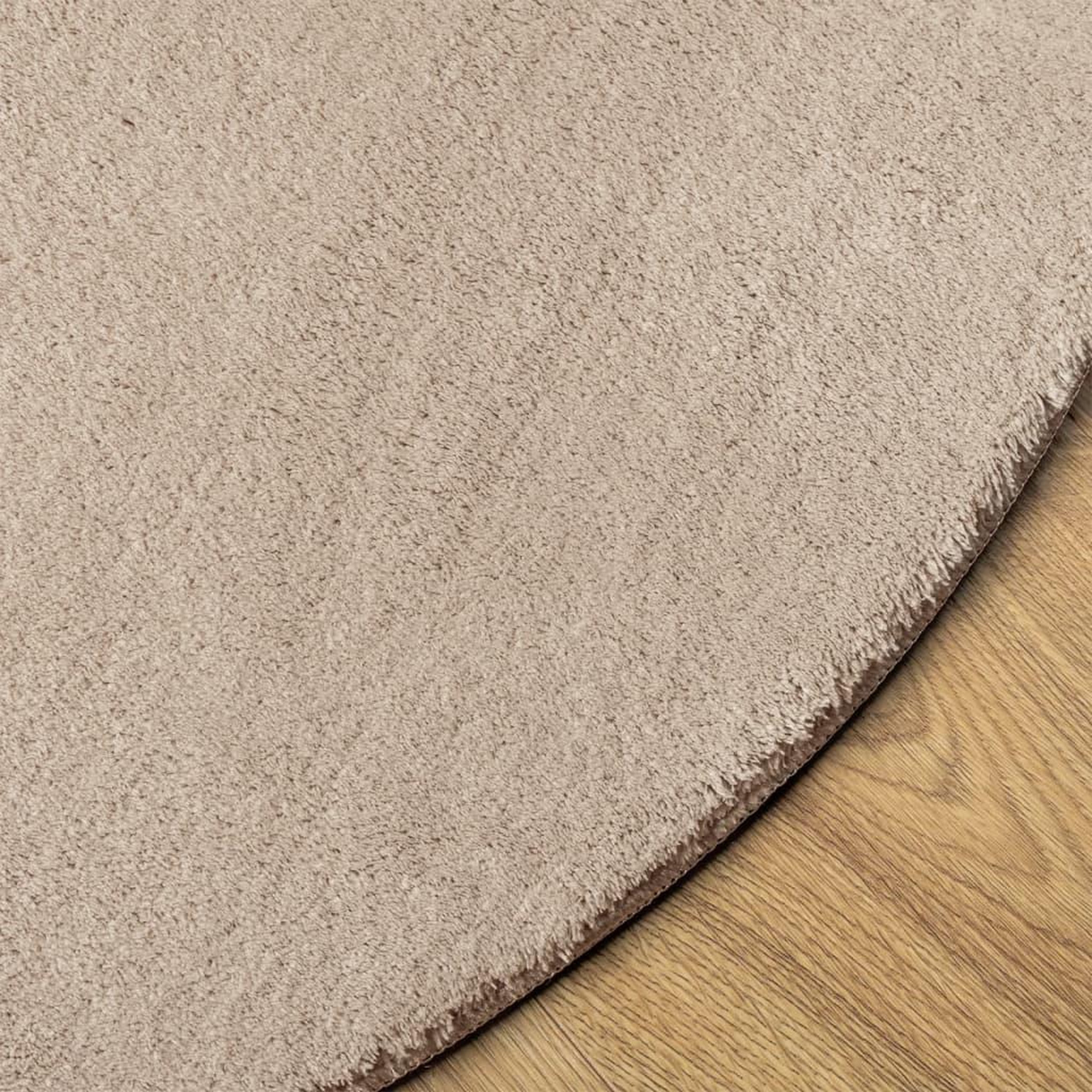 Voir la diapositive 4 : VIDAXL Tapis HUARTE a poils courts doux et lavable sable Ø 100 cm