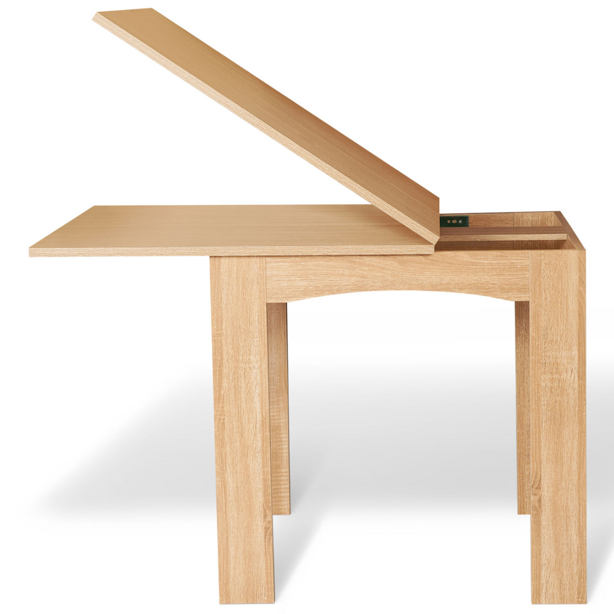 ID MARKET Table à manger extensible rectangle DONA 4-8 personnes hêtre 80-160cm