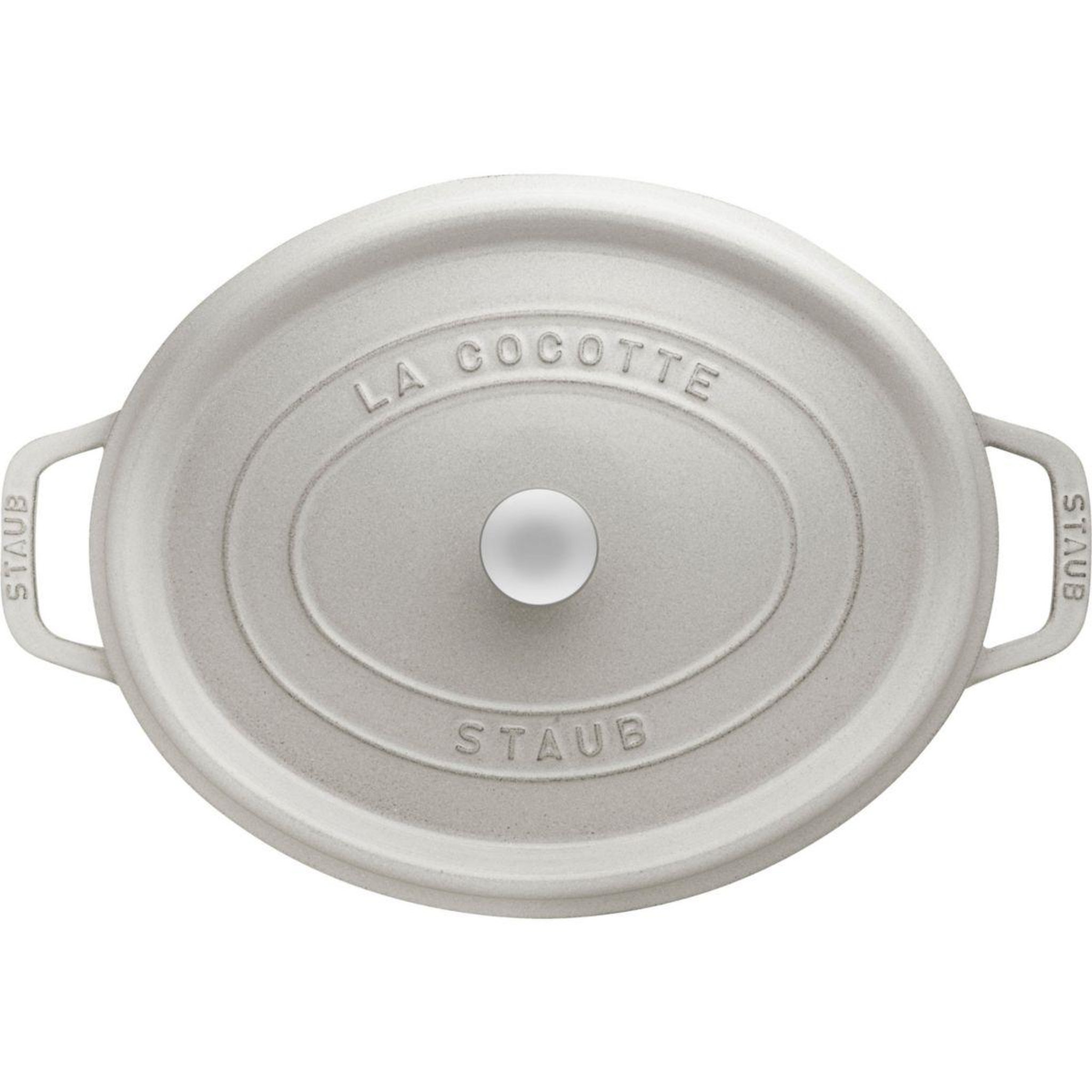 Voir la diapositive 3 : Staub Cocotte 33 cm Truffe blanche fonte