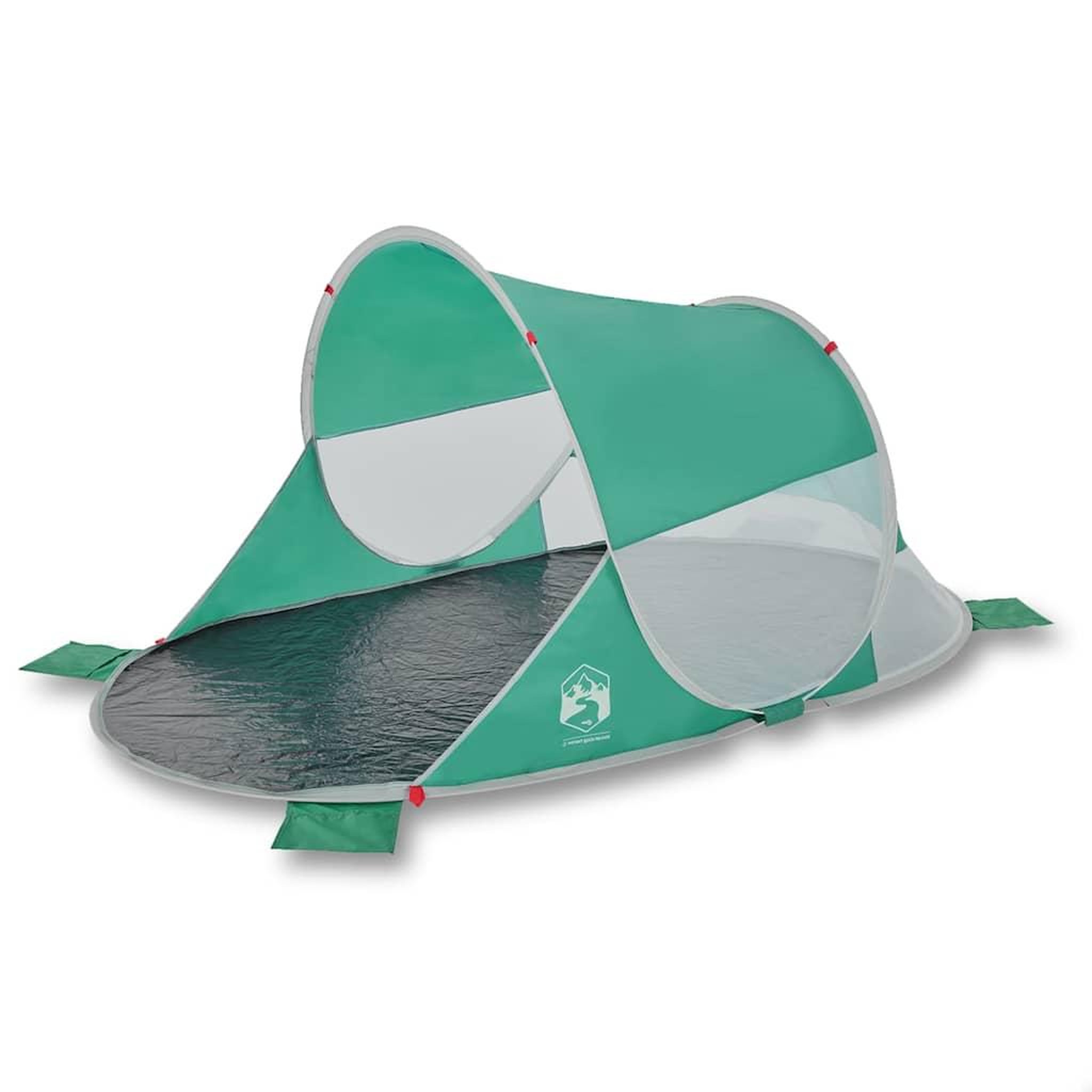 Voir la diapositive 4 : VIDAXL Tente de plage vert d'eau escamotable impermeable