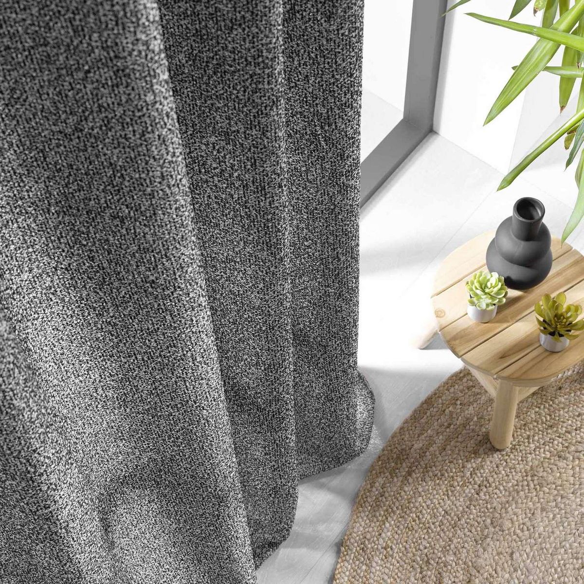 Douceur d'Intérieur Voilage effet lainage Devoluy grande hauteur