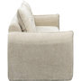 Voir la diapositive 4 : Habitat et Jardin Canapé droit en tissu texturé  Silvano  - 3 places - Beige