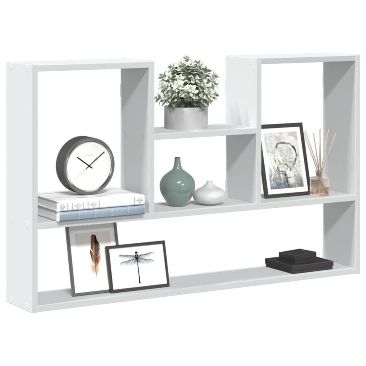 VIDAXL Etagere murale blanc 99x15x60 cm bois d'ingenierie