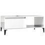 Voir la diapositive 2 : VIDAXL Table basse Blanc brillant 90x50x36,5 cm Bois d'ingenierie
